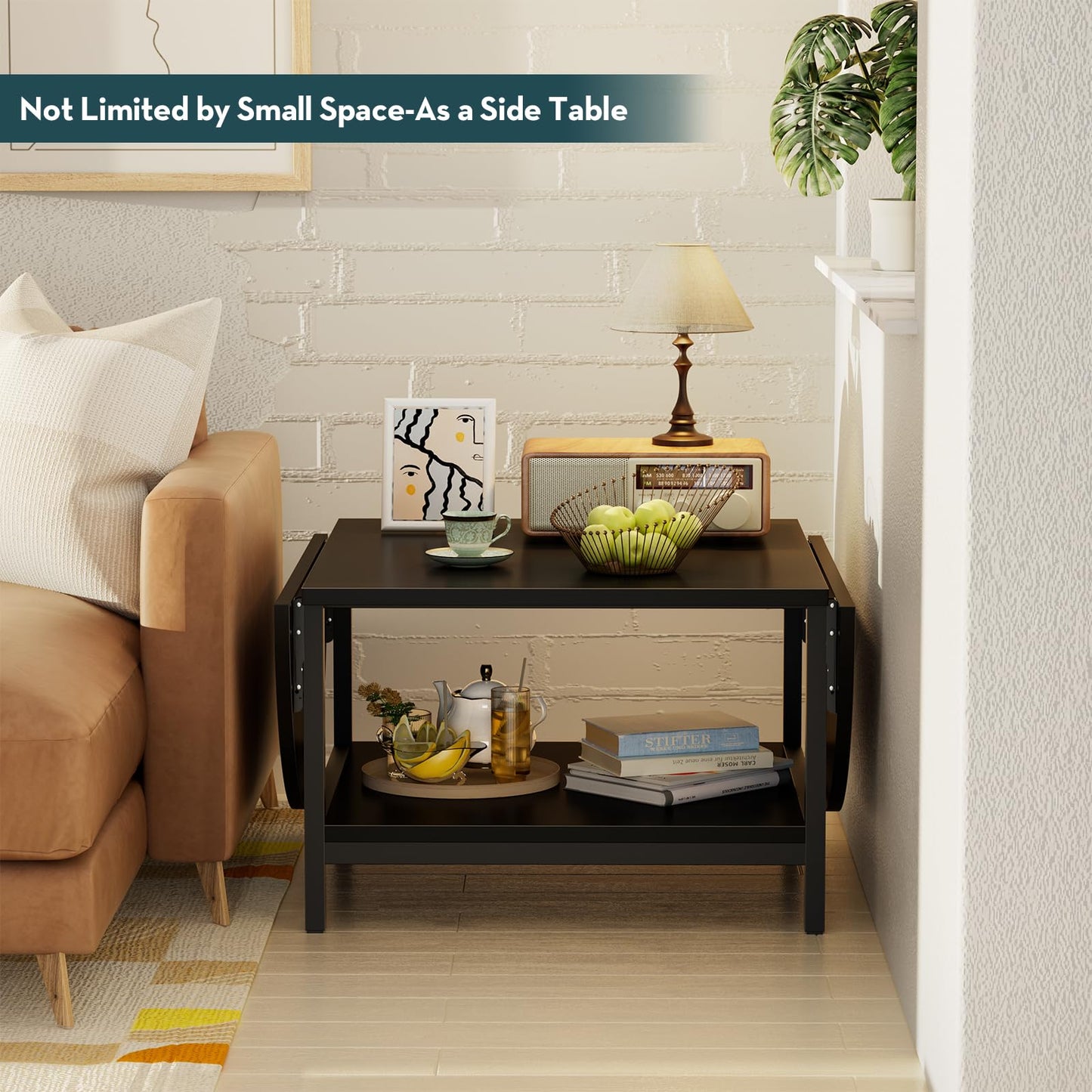 Black Coffee Table Modern Extended Coffee Tables black