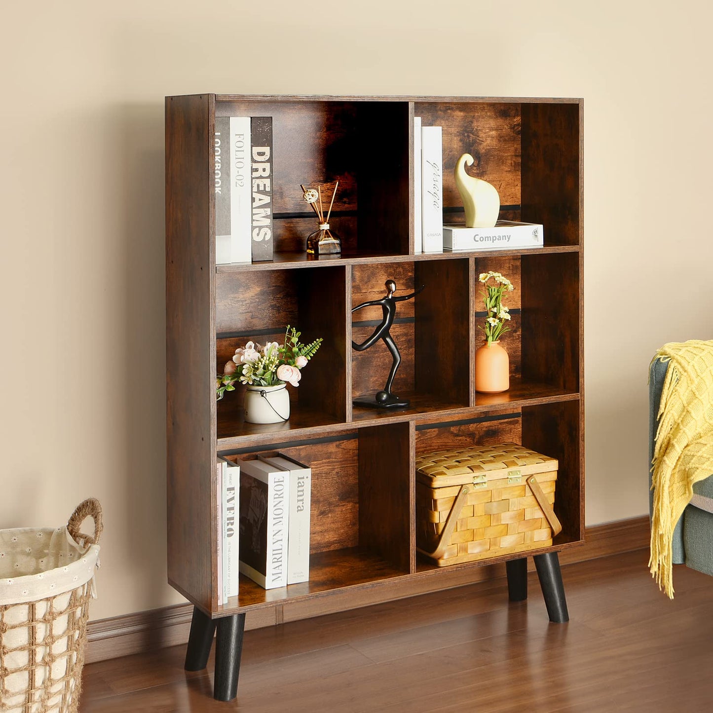 Retro Brown Bookshelf