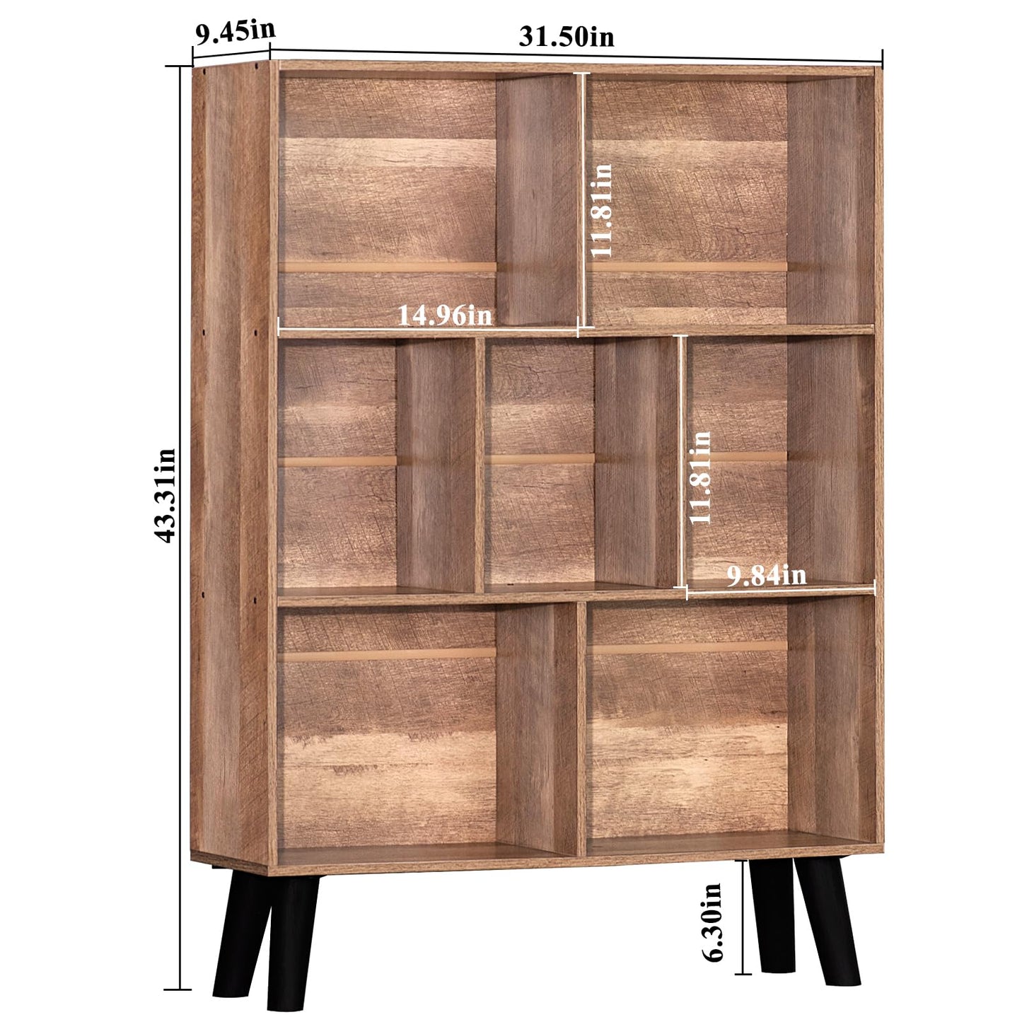 Gray Bookshelf