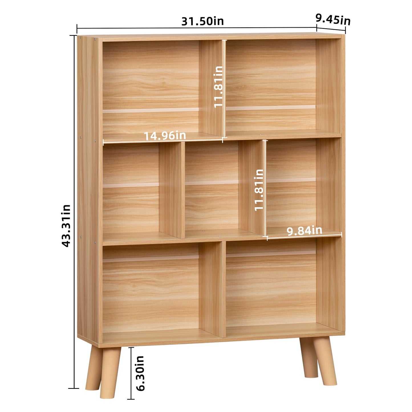 Natural Tier Bookshelf