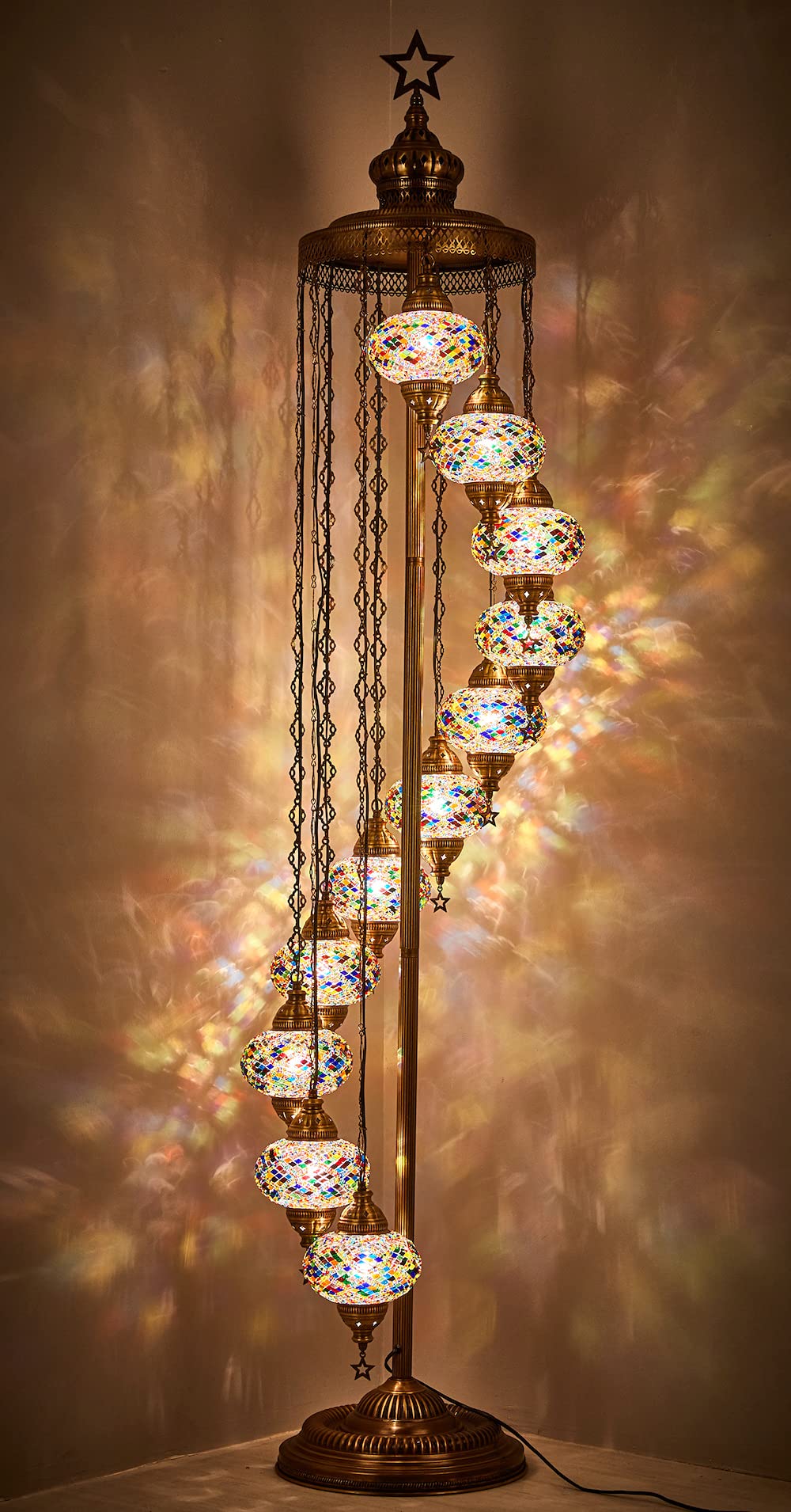 7ft Tall Standing Lamp for Bedroom & Living Room - Handmade Decorative Lighting