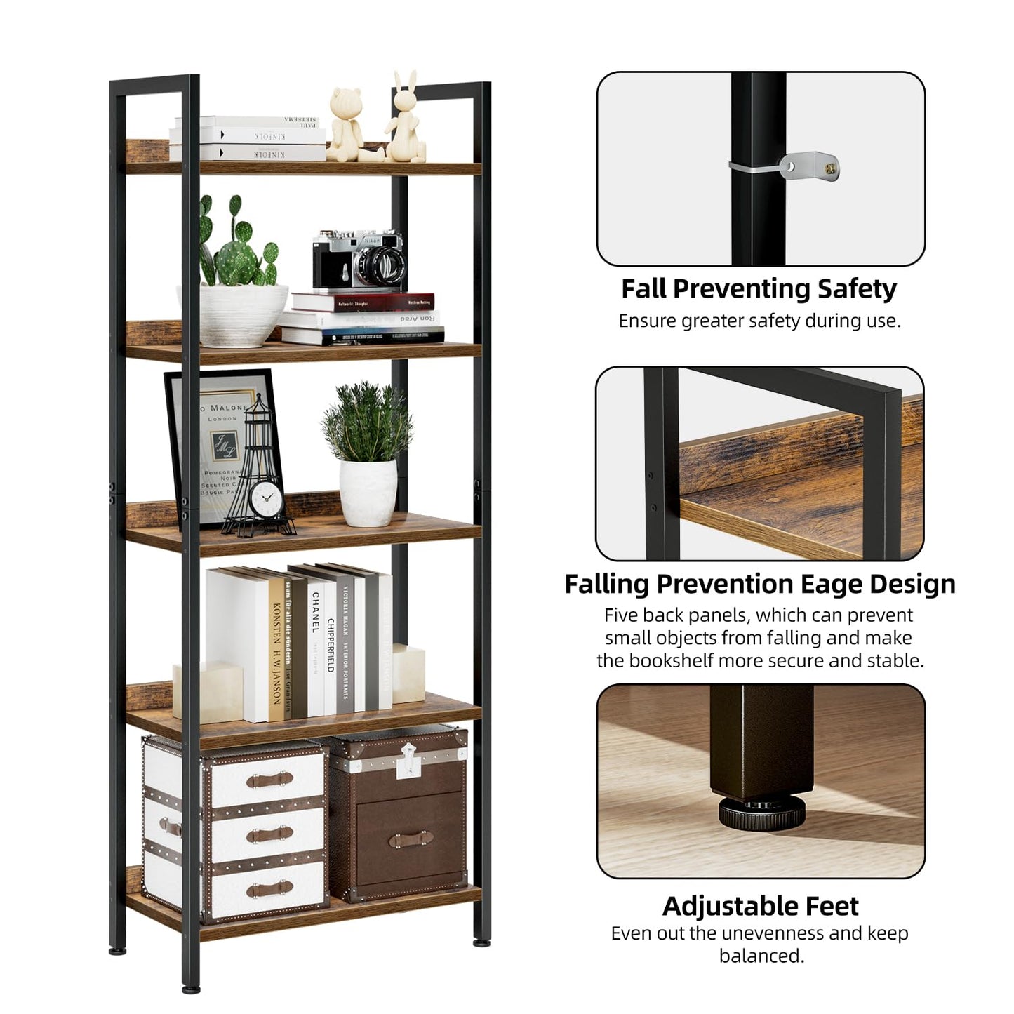 Vintage 5 Tier Bookshelves
