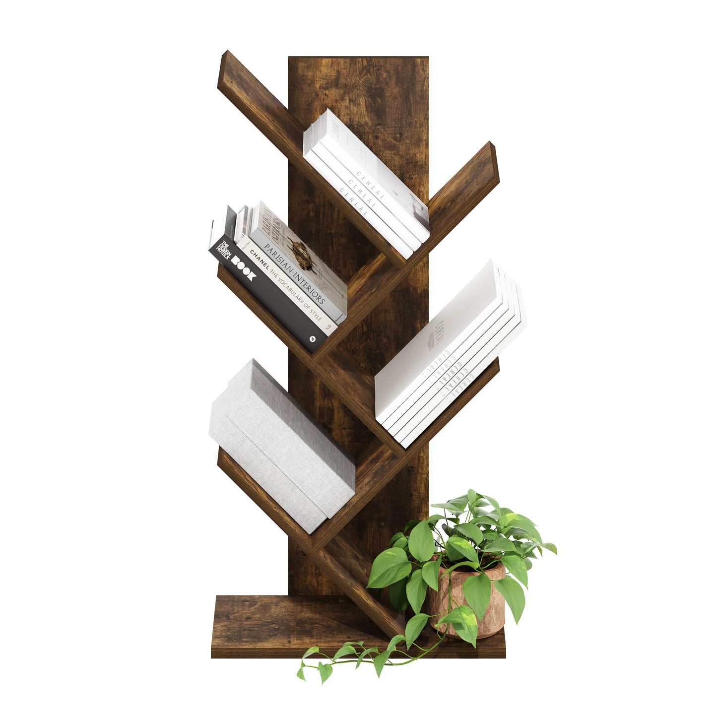 Amber Pine Tree Bookshelf