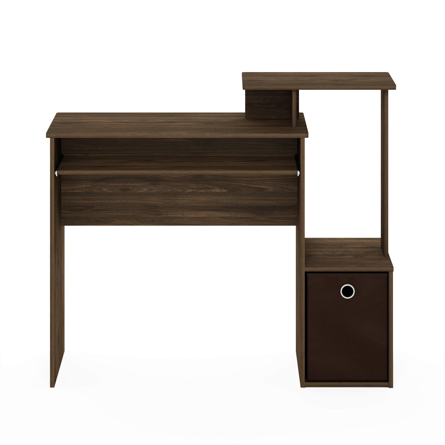 Walnut/Dark Brown Home Office Computer Desk