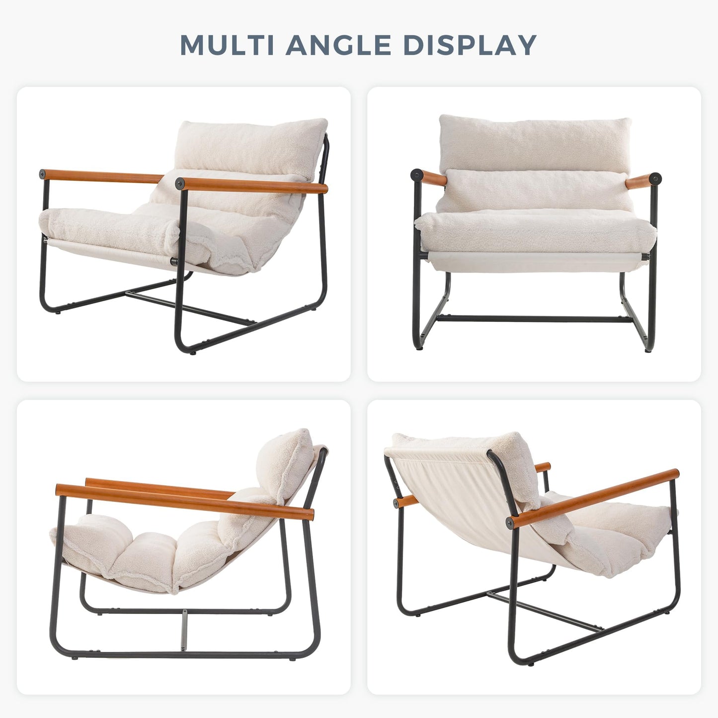 Boucle Arm Chair Living Room Chair
