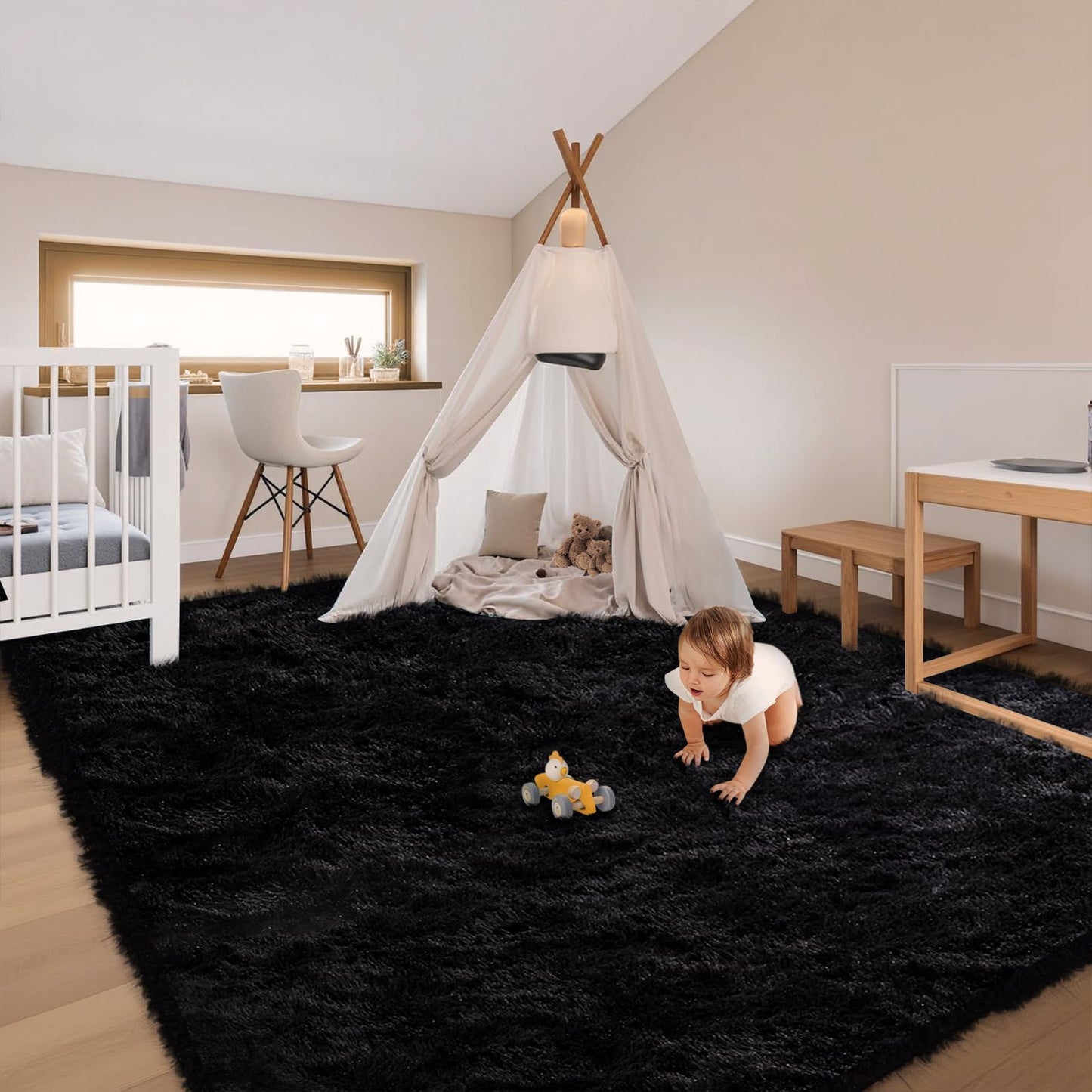 Soft Black Rugs