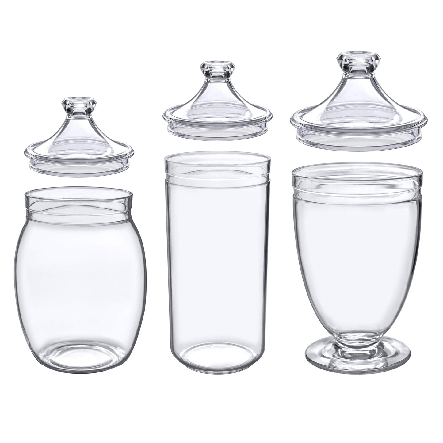 Clear Amazing Candy/Food Jars (3-Piece Set)