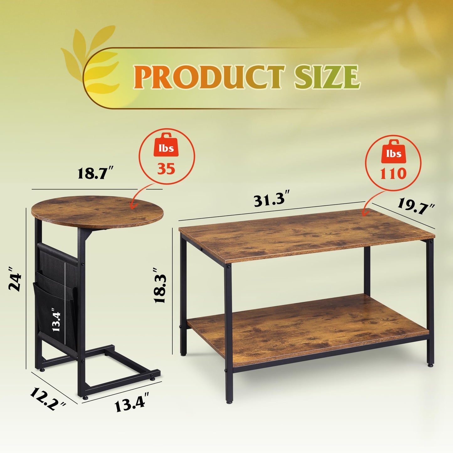Rustic Brown Coffee Tables