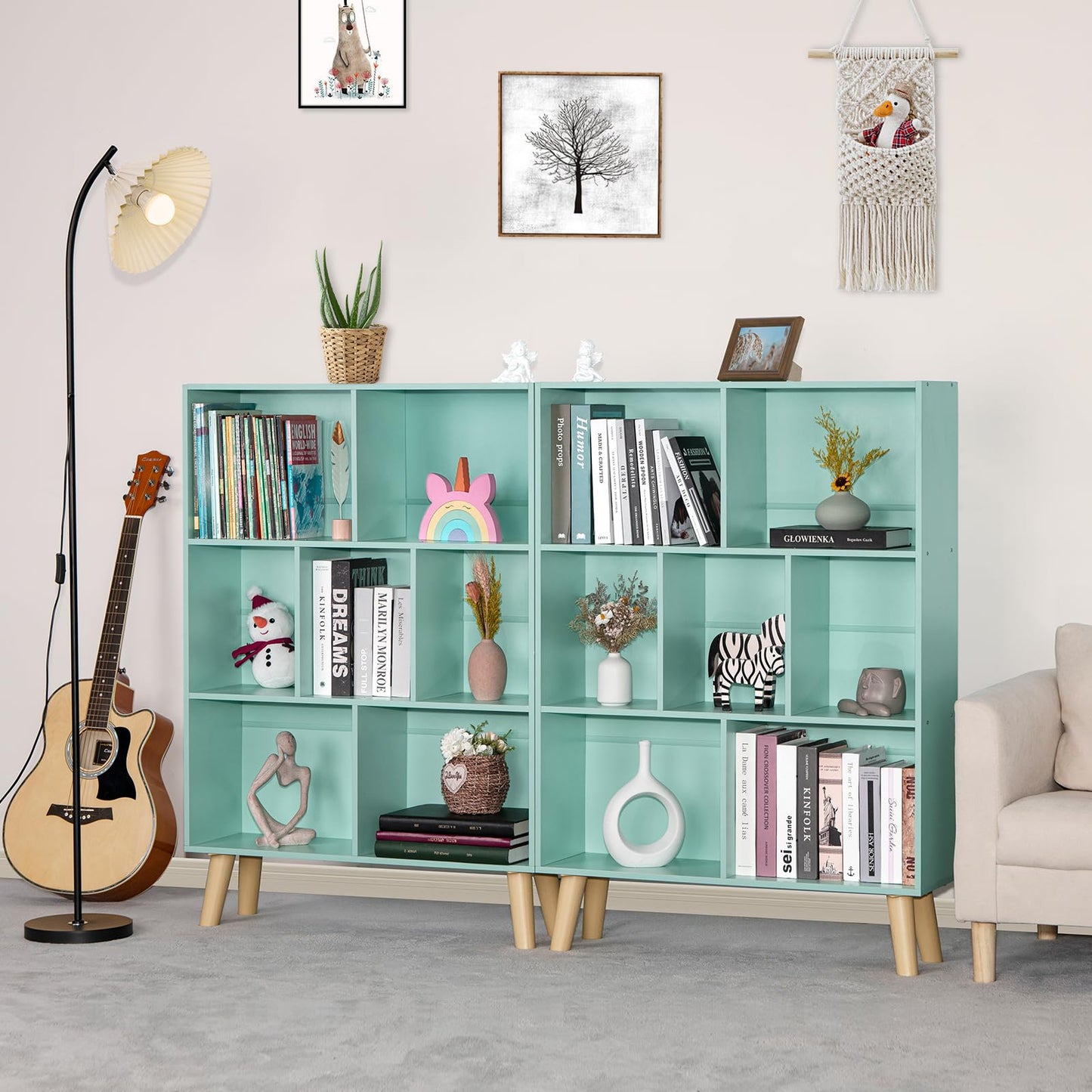 Mint Green Bookshelf