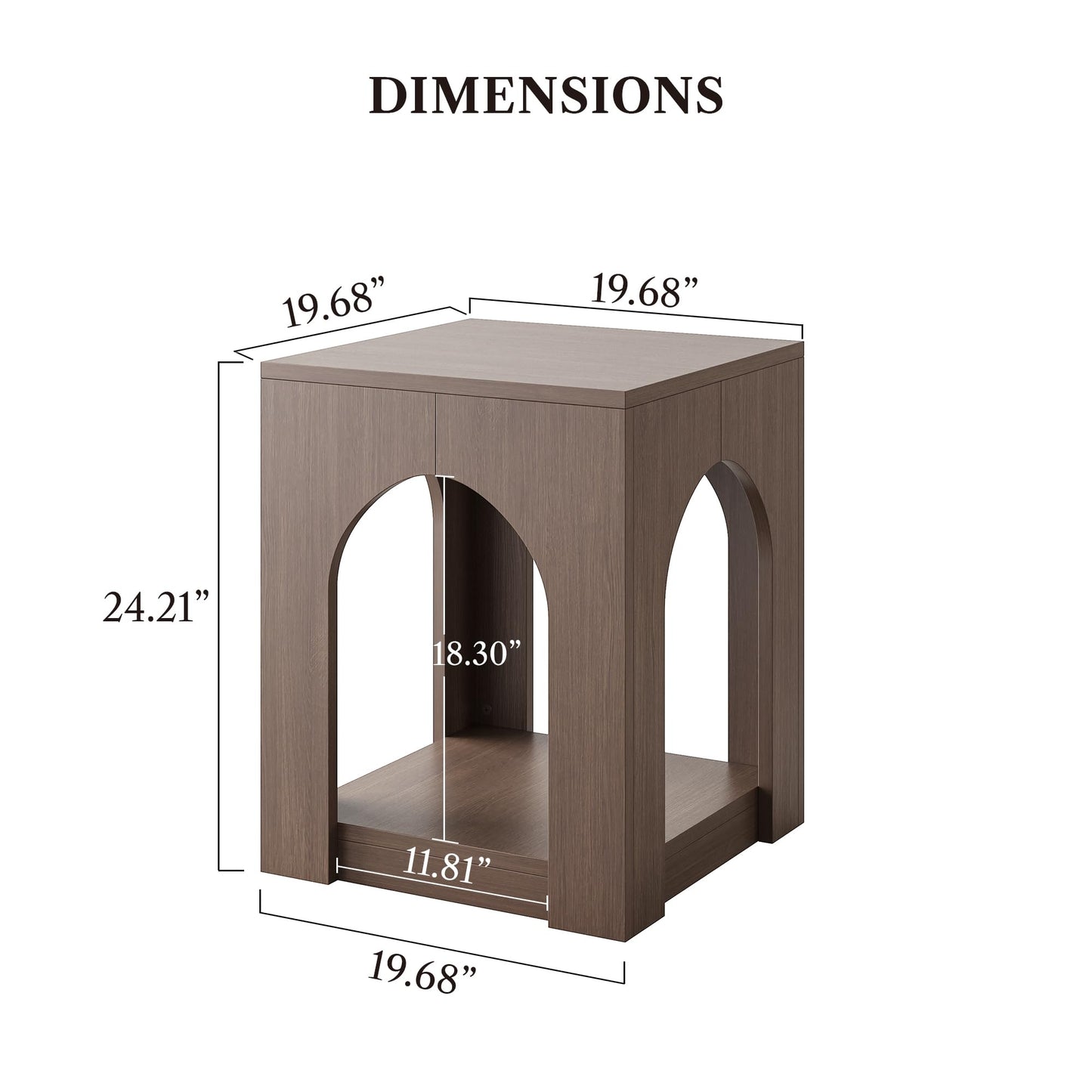 2-Tier Storage End Side Table
