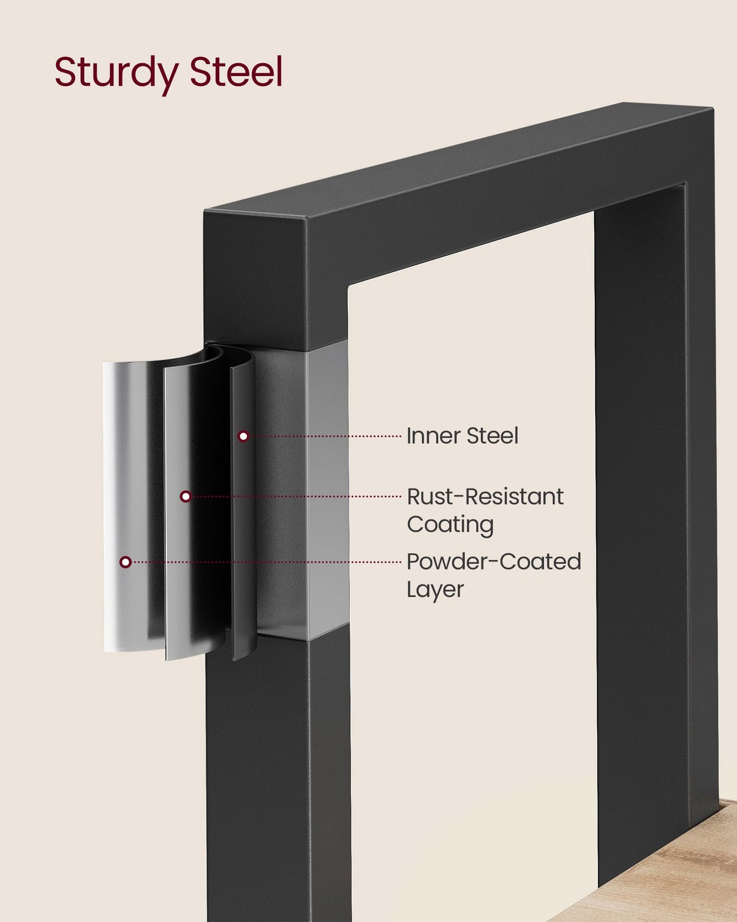 Camel Brown + Black Tier Bookshelf