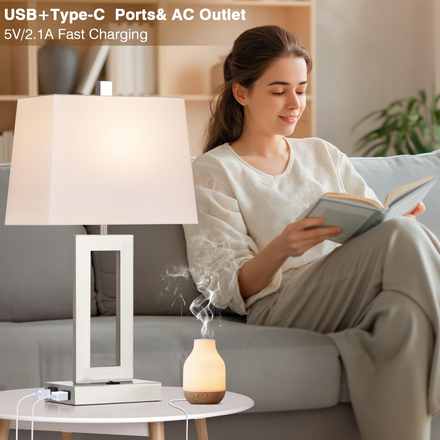 Set of 2 Modern Table Lamps