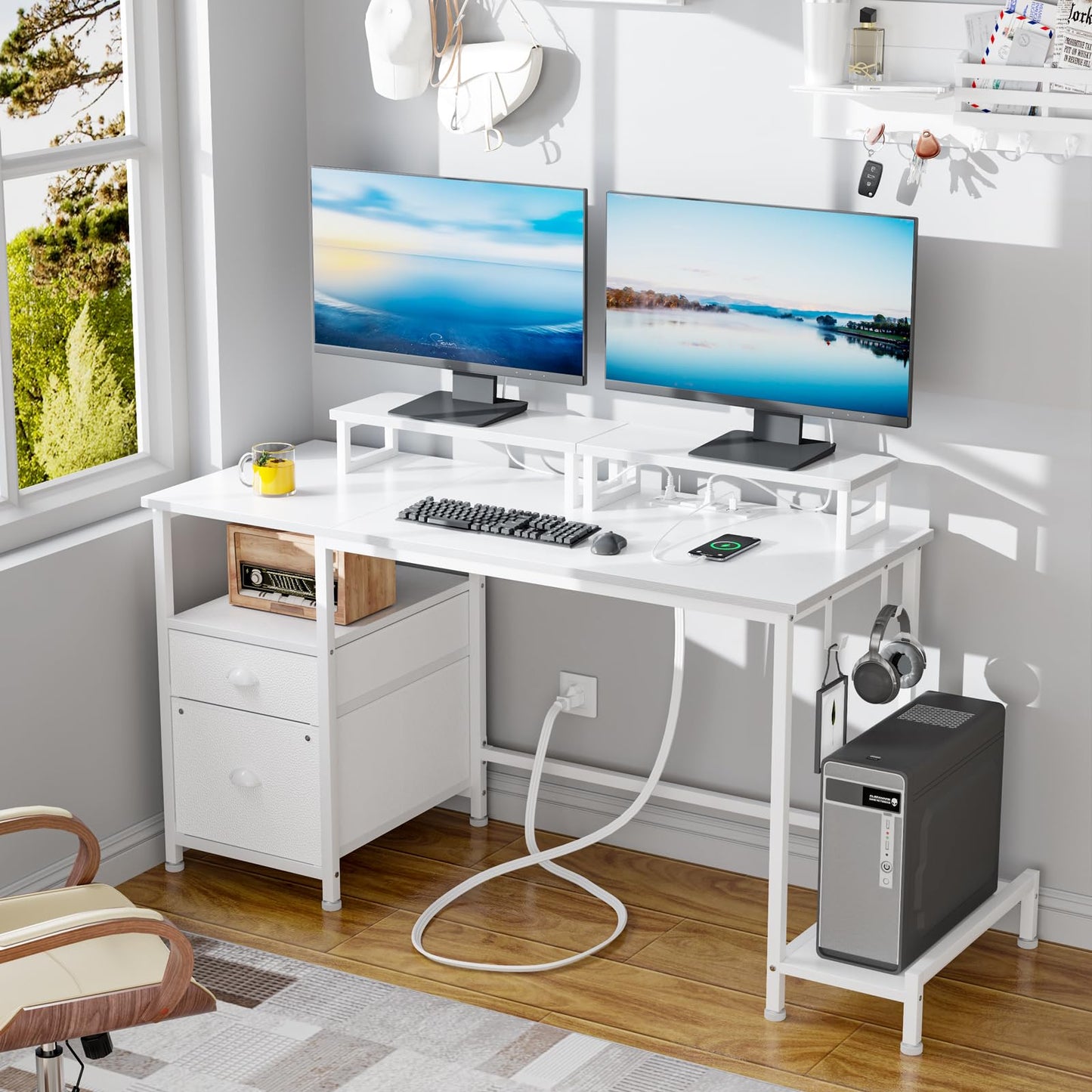 White Computer Desk