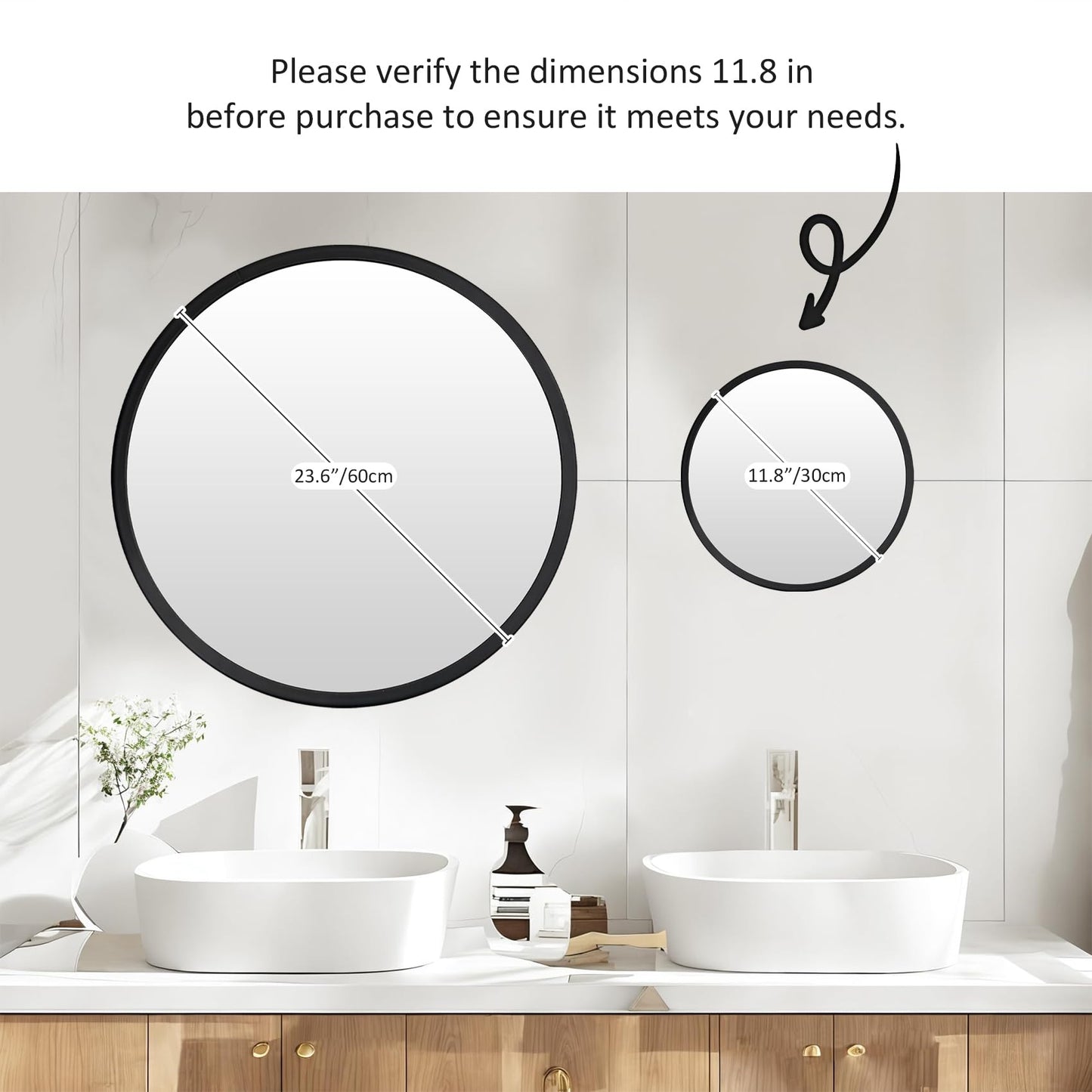 Wall Mounted Circle Mirror