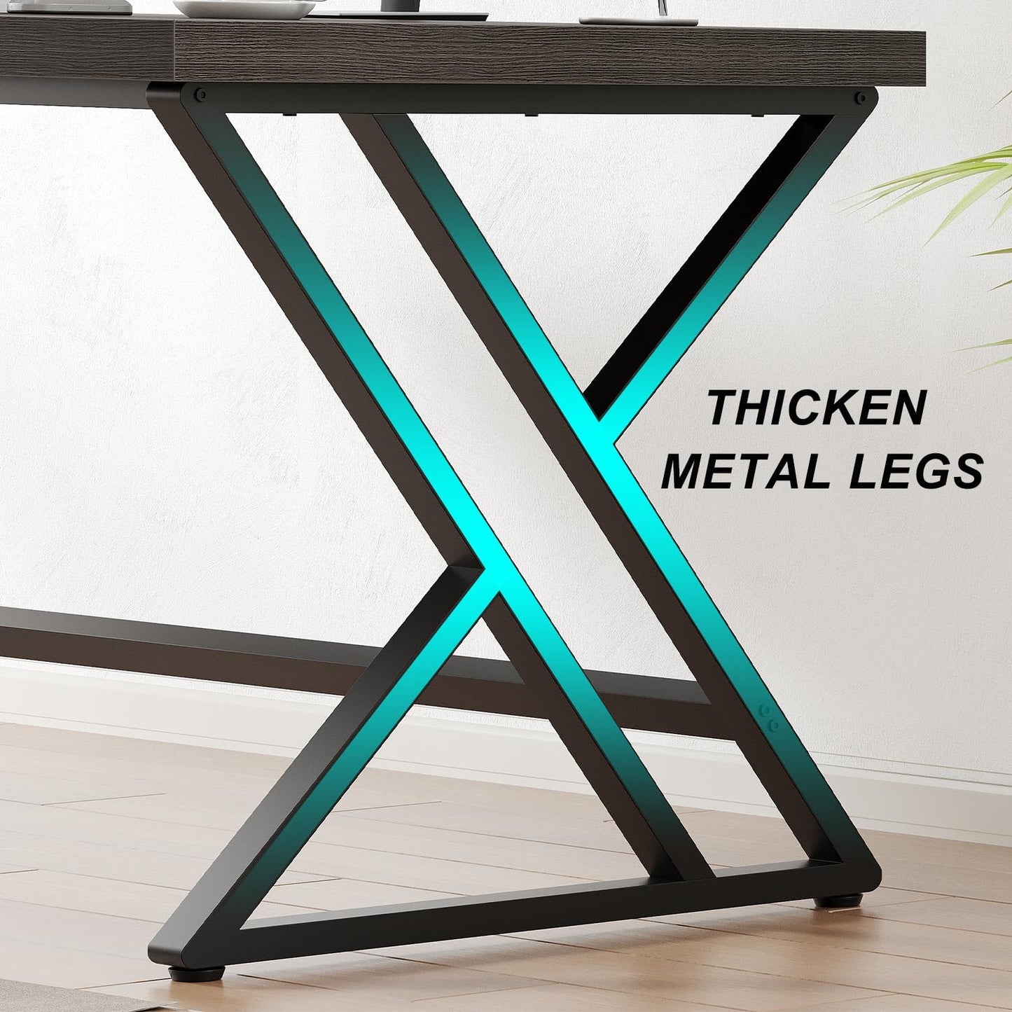 Dark Gray Computer Desk