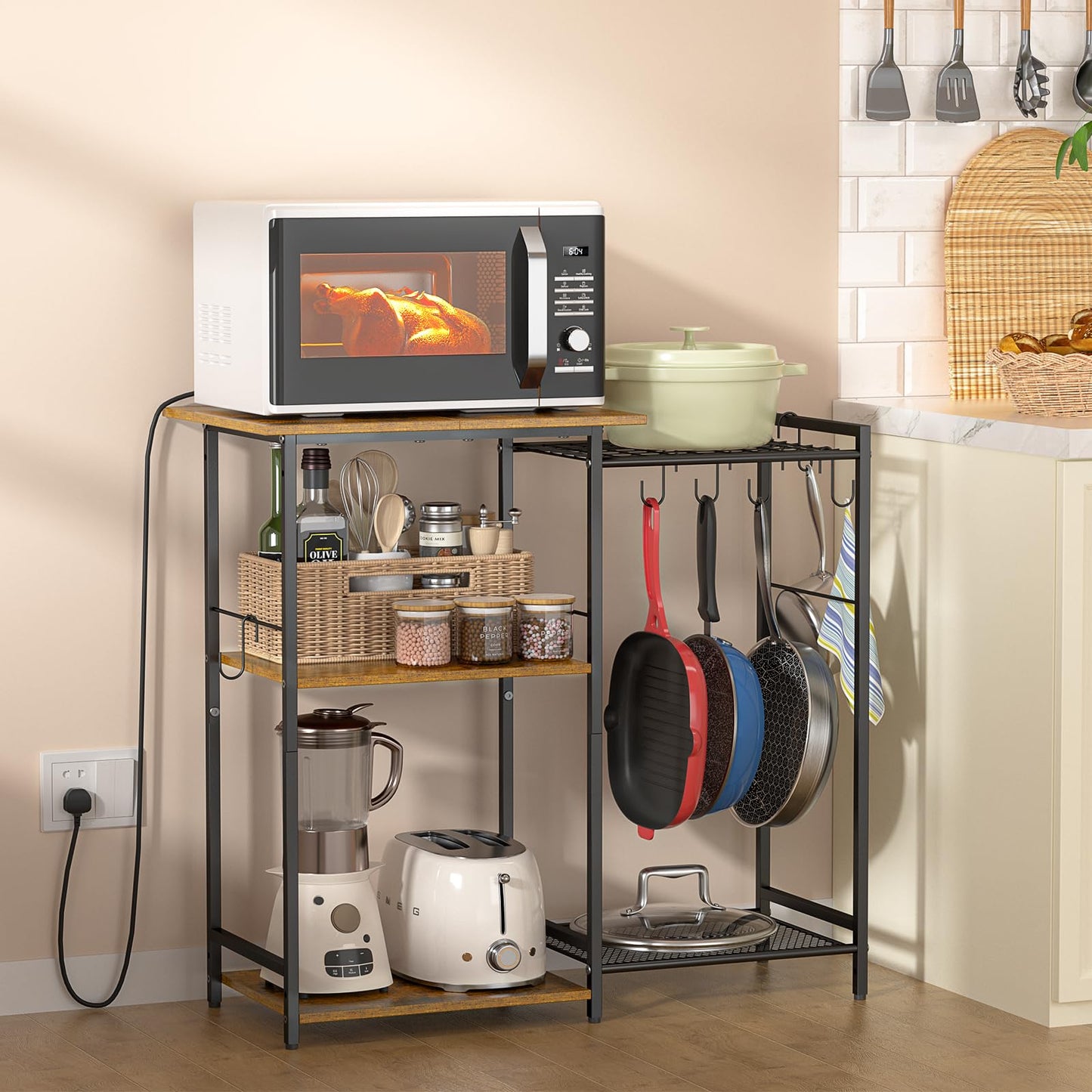 Black Kitchen Rack