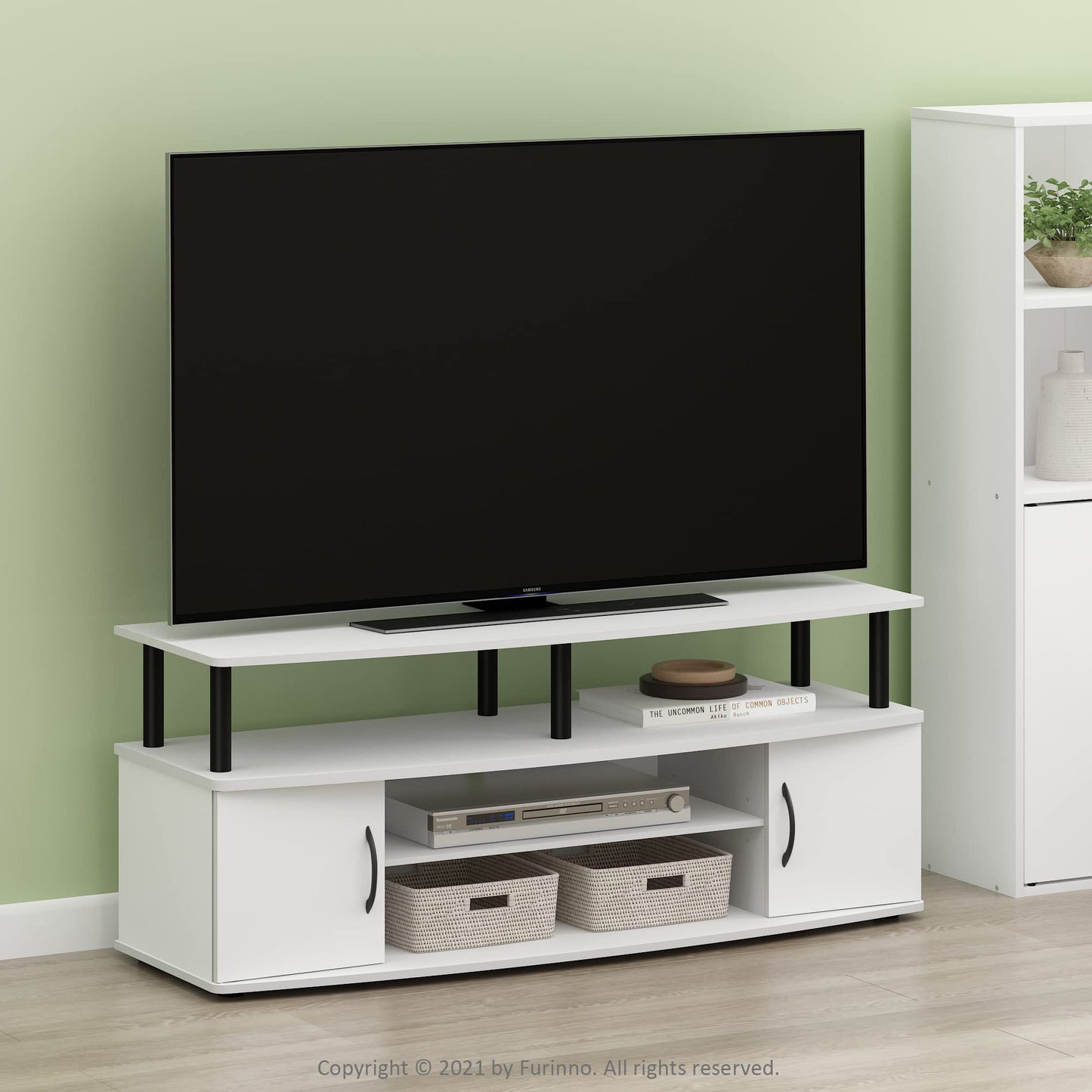 White/Black - 55 inch TV Desk