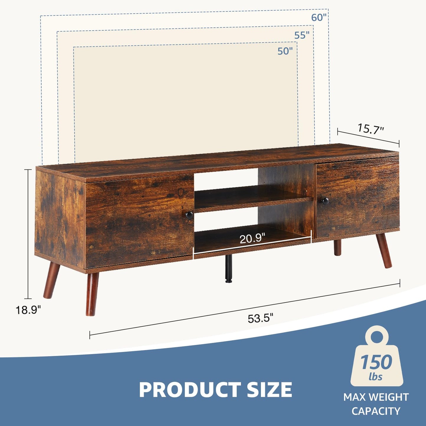 Rustic Brown TV Stand