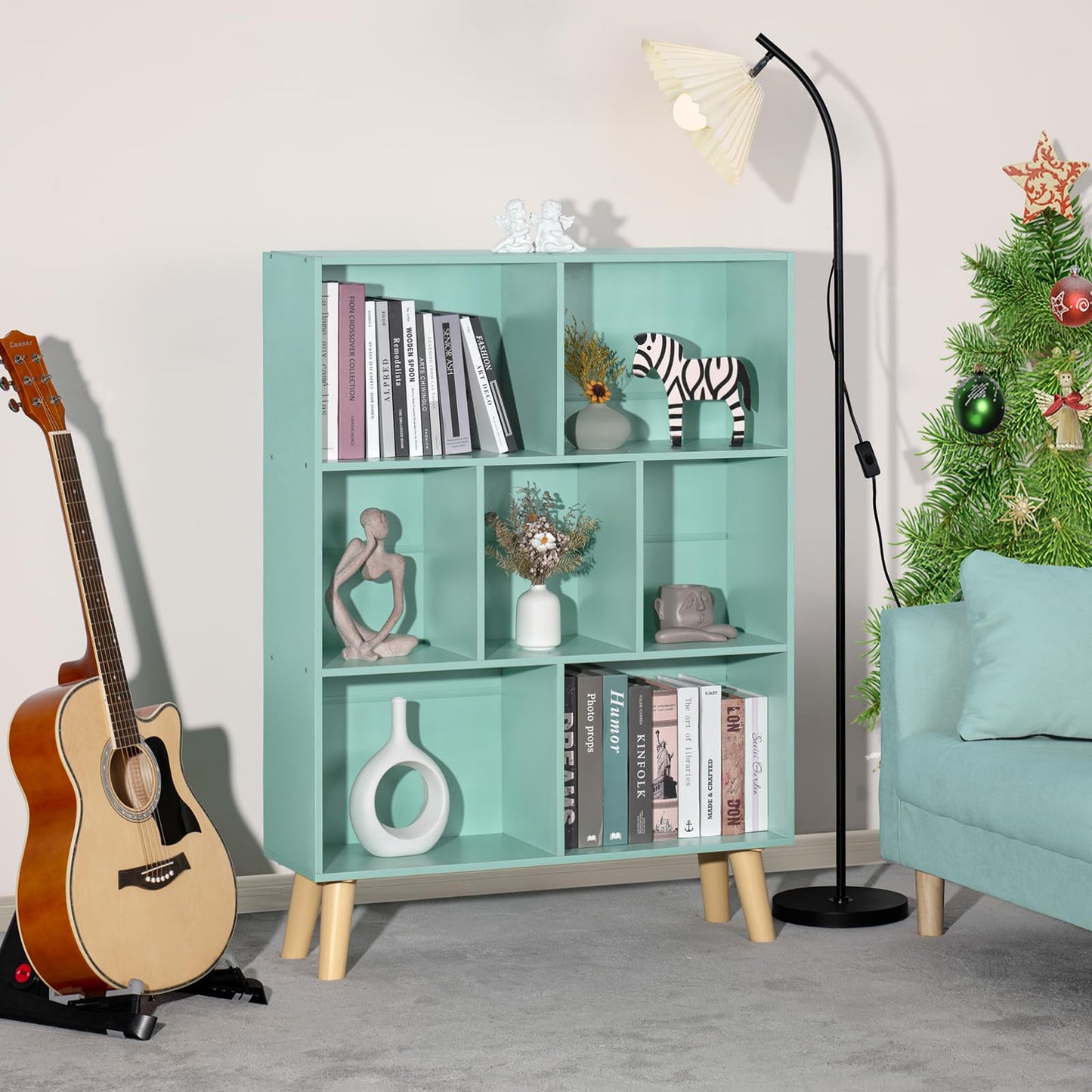Mint Green Bookshelf