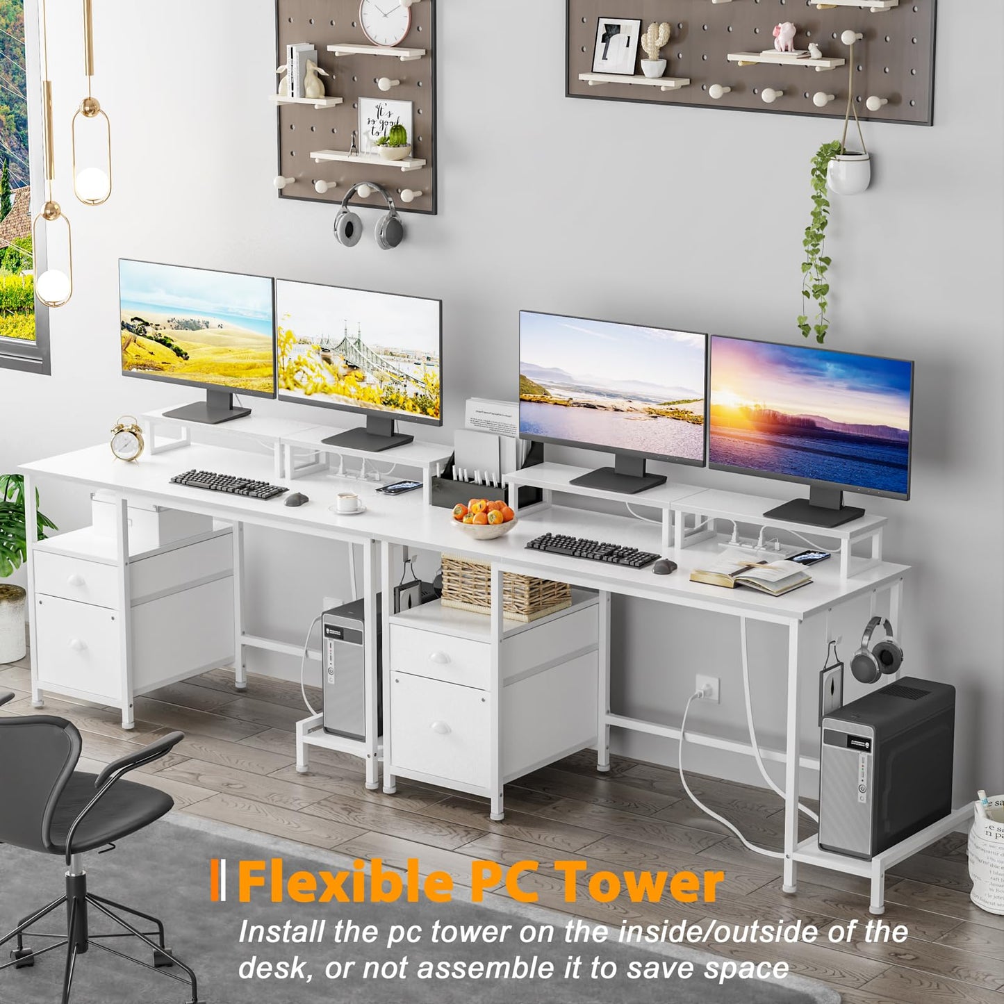 White Computer Desk