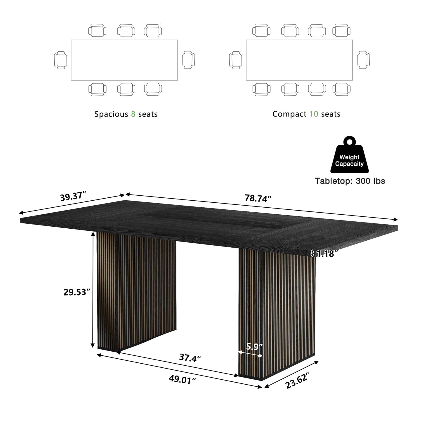 Black Dining Table