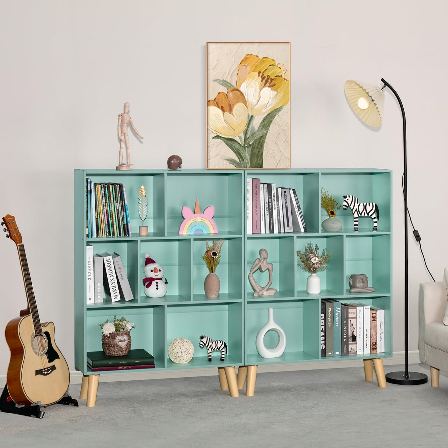 Mint Green Bookshelf