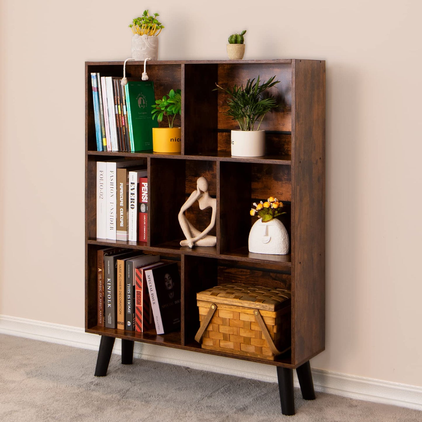 Retro Brown Bookshelf