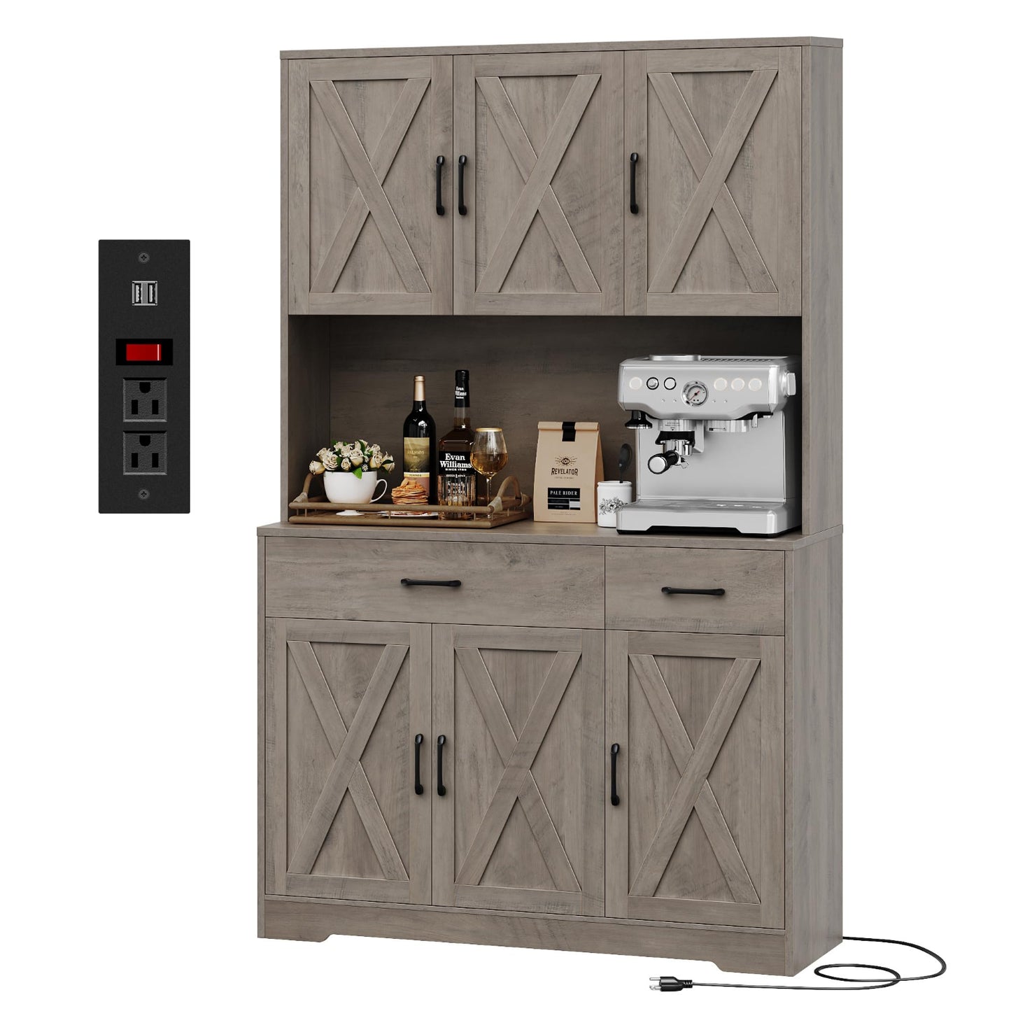 Ash Grey Kitchen Rack