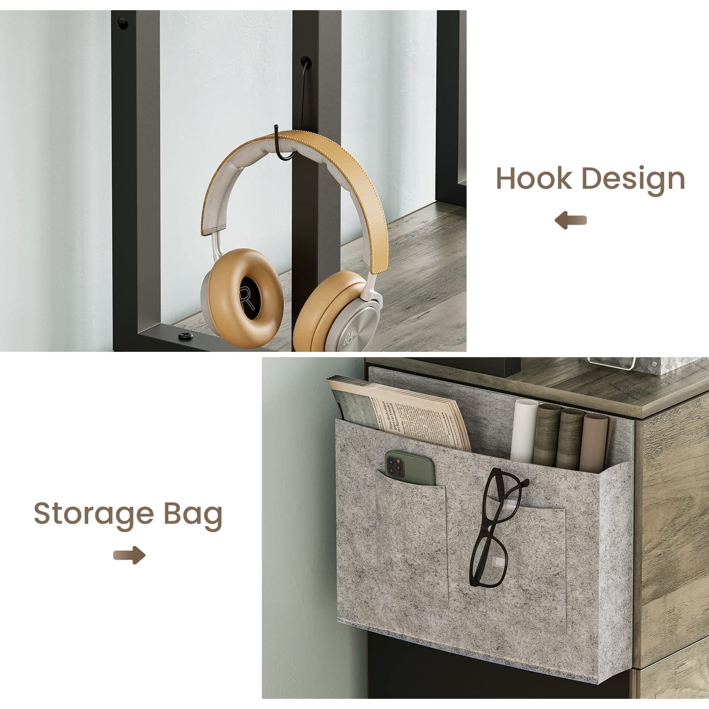 2 Drawer File Cabinet with Lock