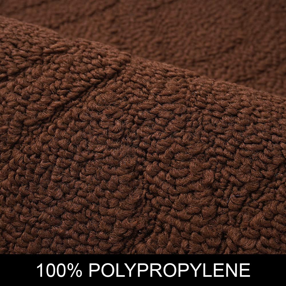 Brown 2 Pc Rug Set( 48"x20"+ 30"X20")