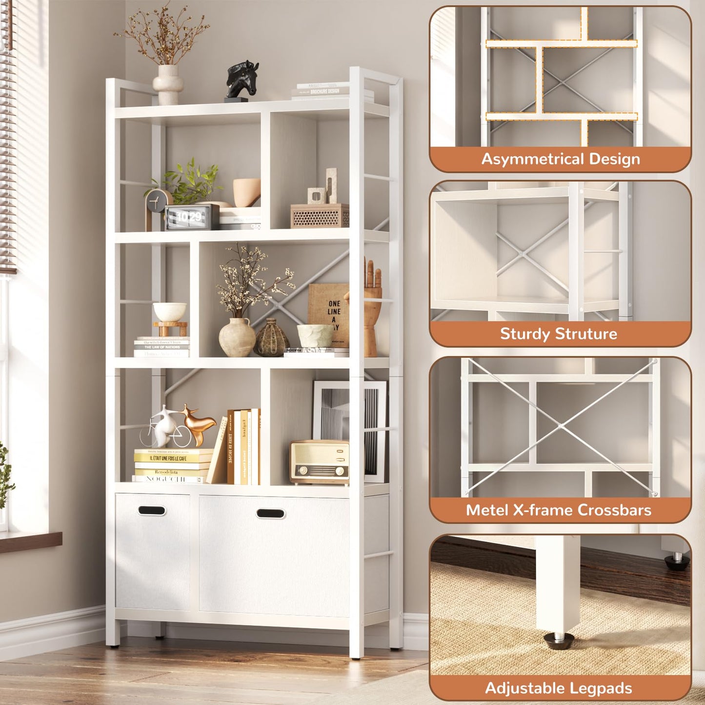 White Book Shelf