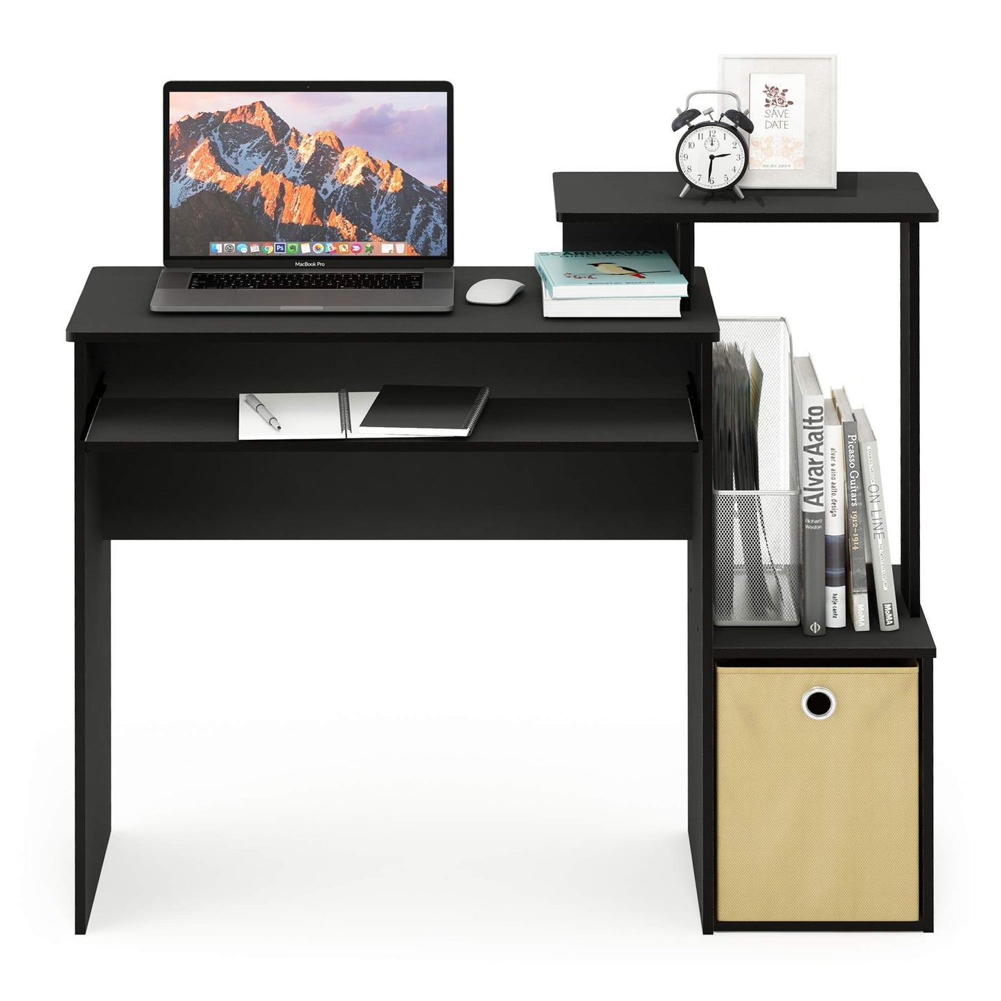 Black/Brown Computer Desk