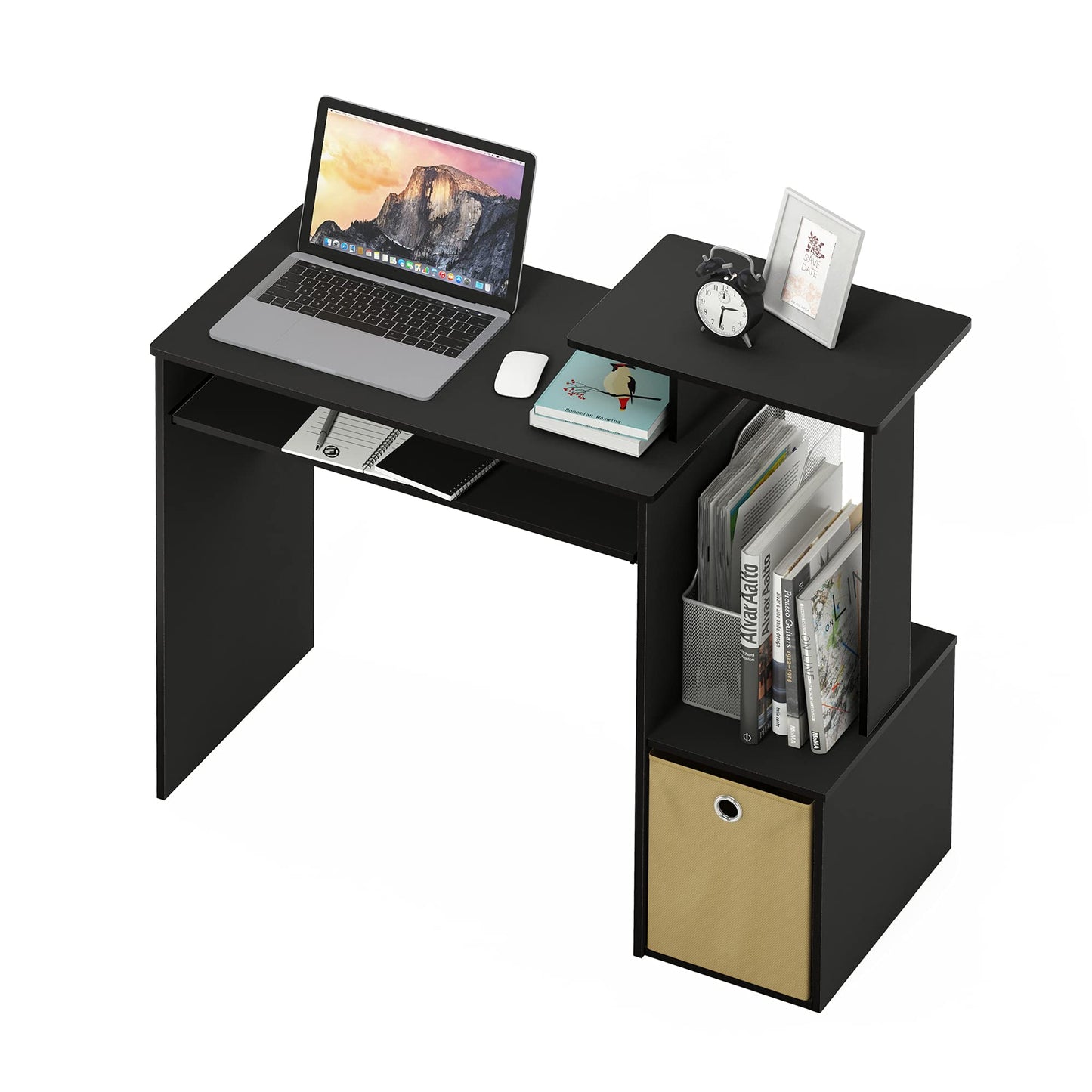 Black/Brown Computer Desk