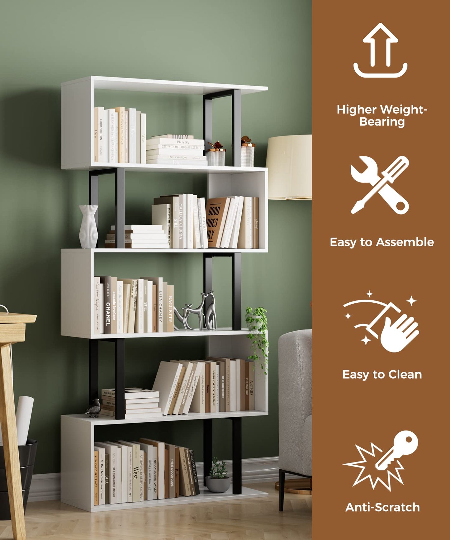 White Bookshelf