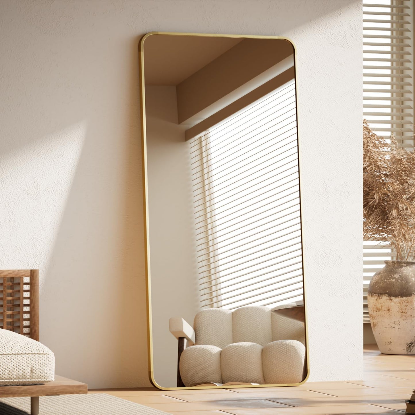 Gold Full Length Mirror for living Room and Bedroom