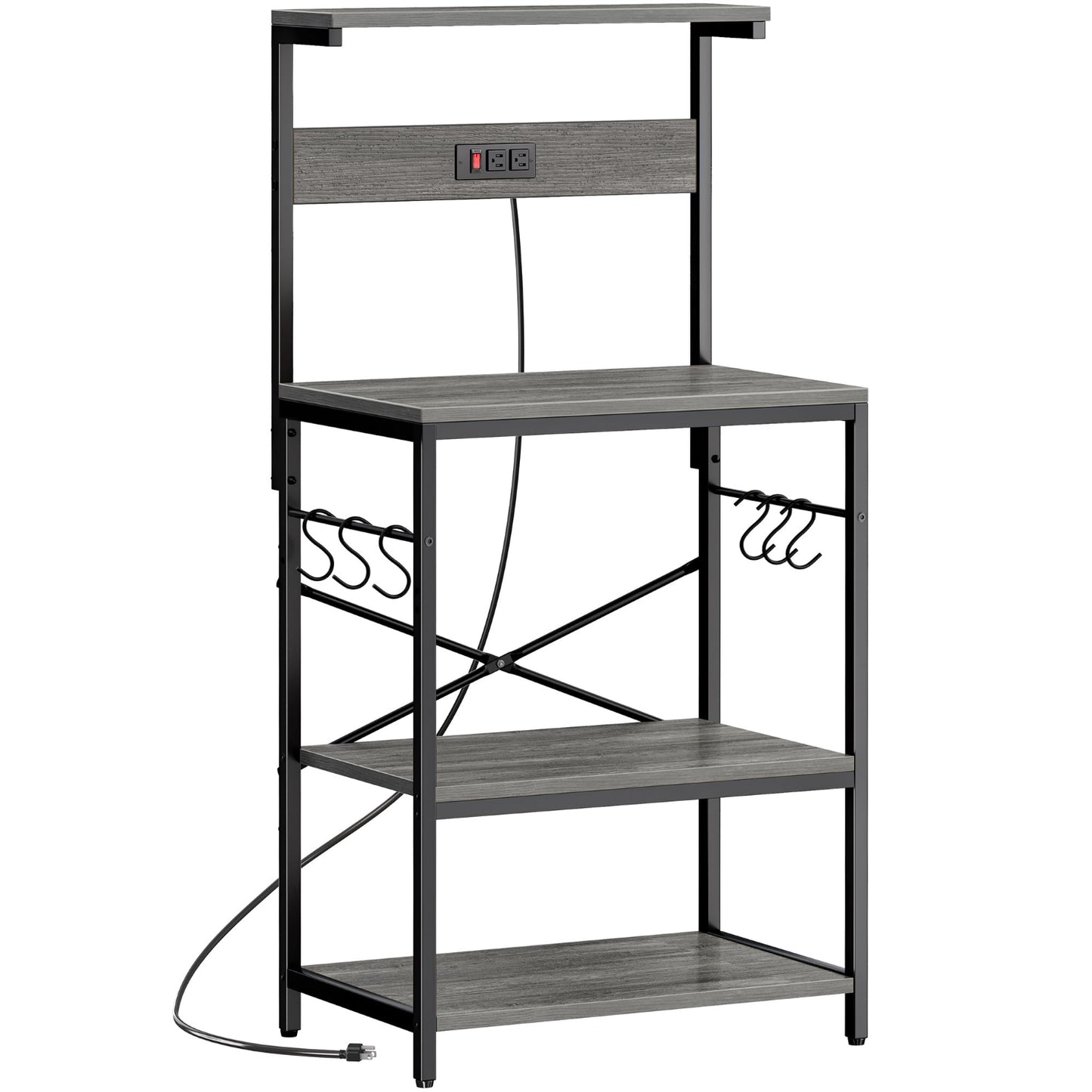 Charcoal Gray Kitchen Rack