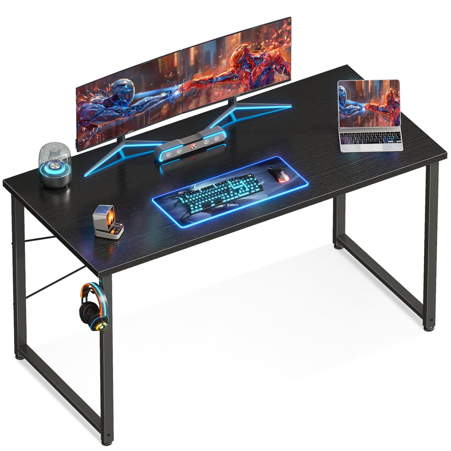 Black 48 Inches Computer Desk
