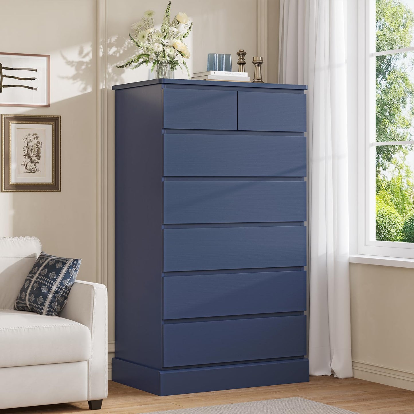 Tall Dresser for Bedroom with 7 Drawers