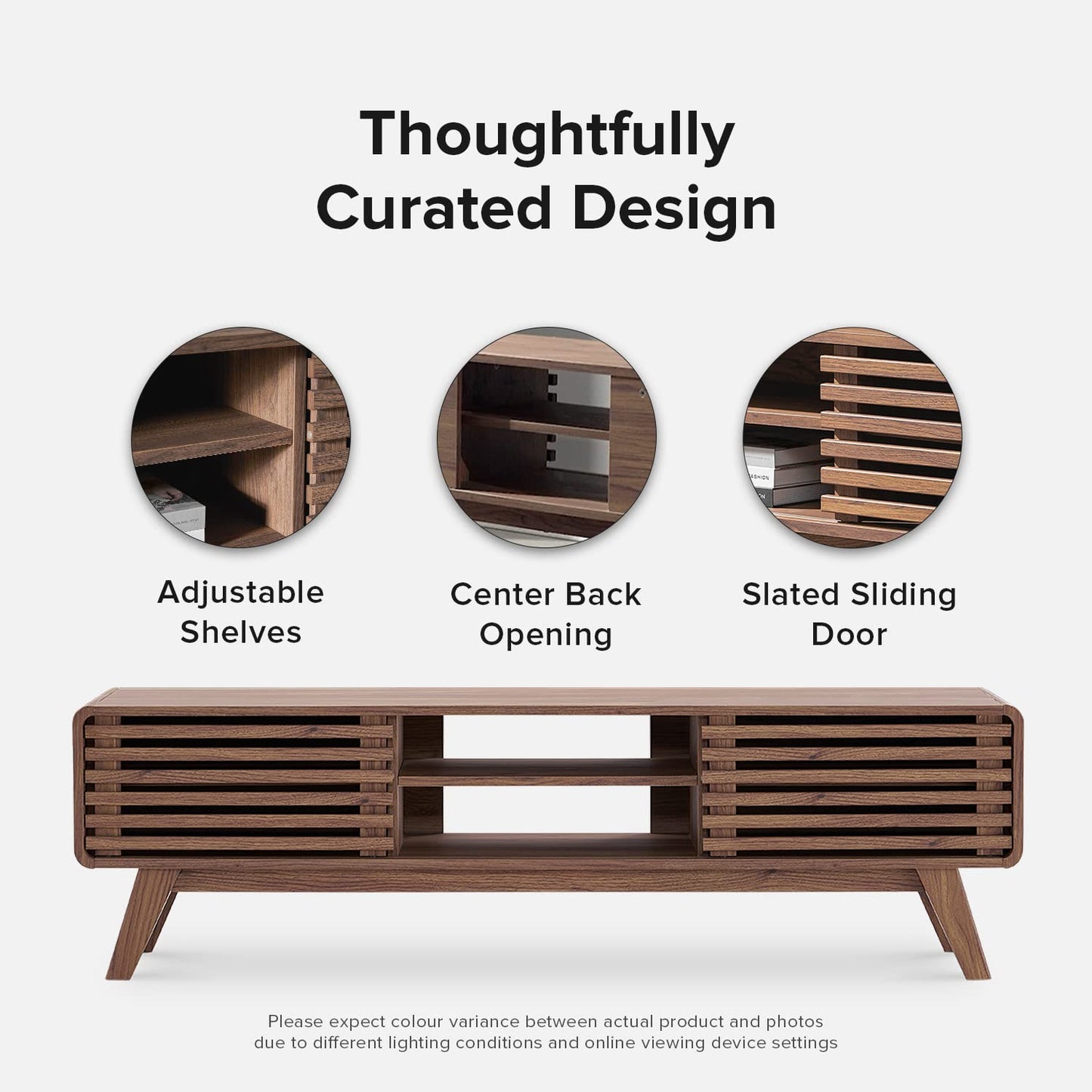 Walnut - 55/60/65 inch TV Stand