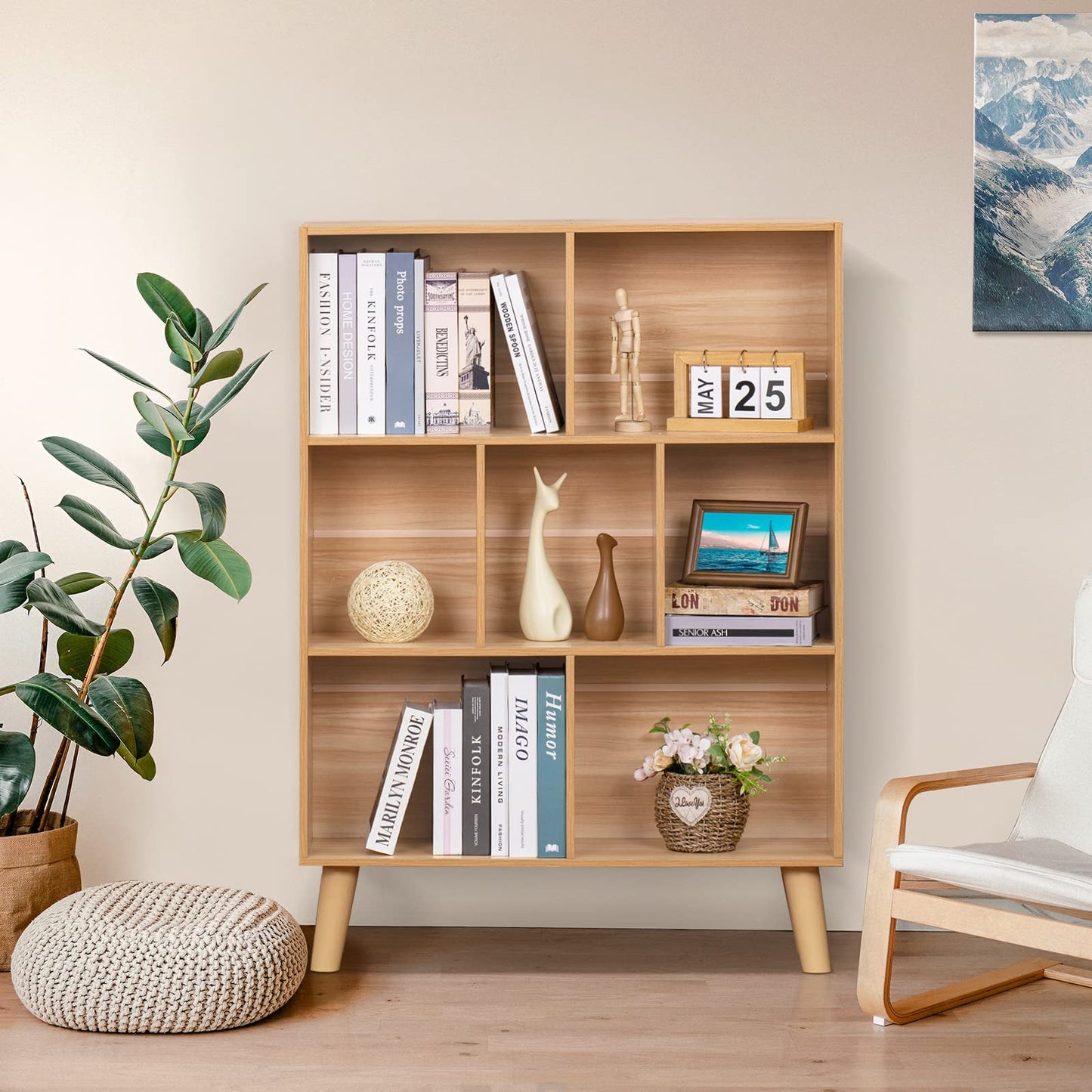 Natural Tier Bookshelf