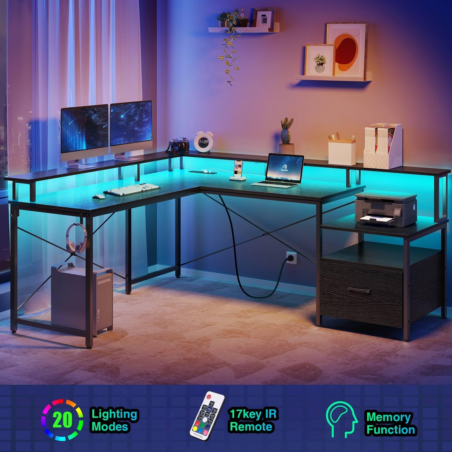 Black Computer Desk