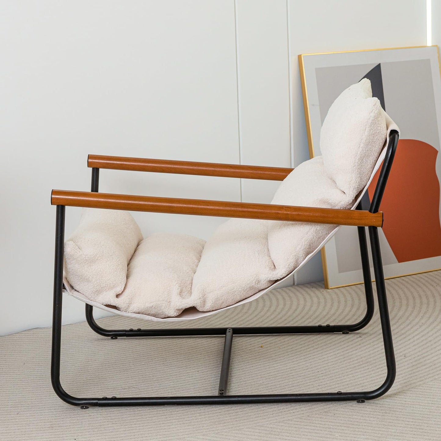 Boucle Arm Chair Living Room Chair