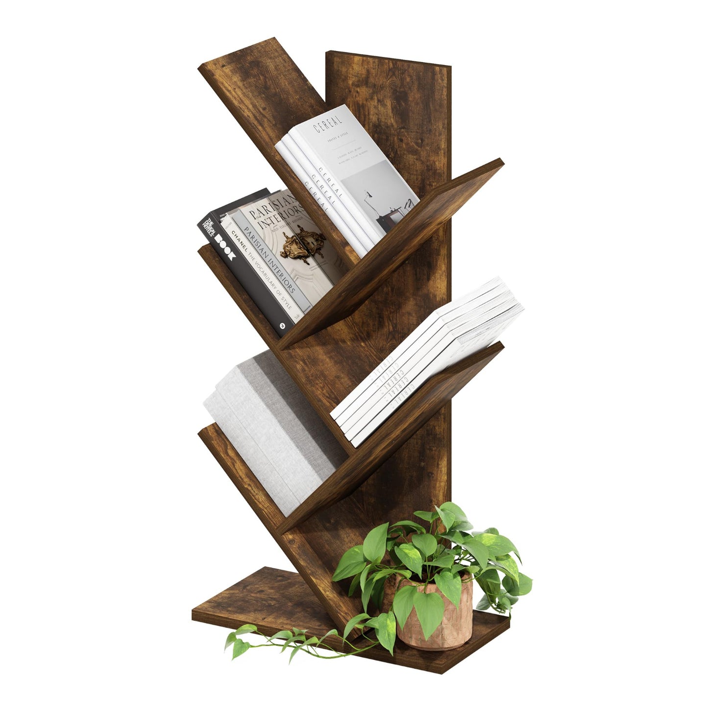 Amber Pine Tree Bookshelf