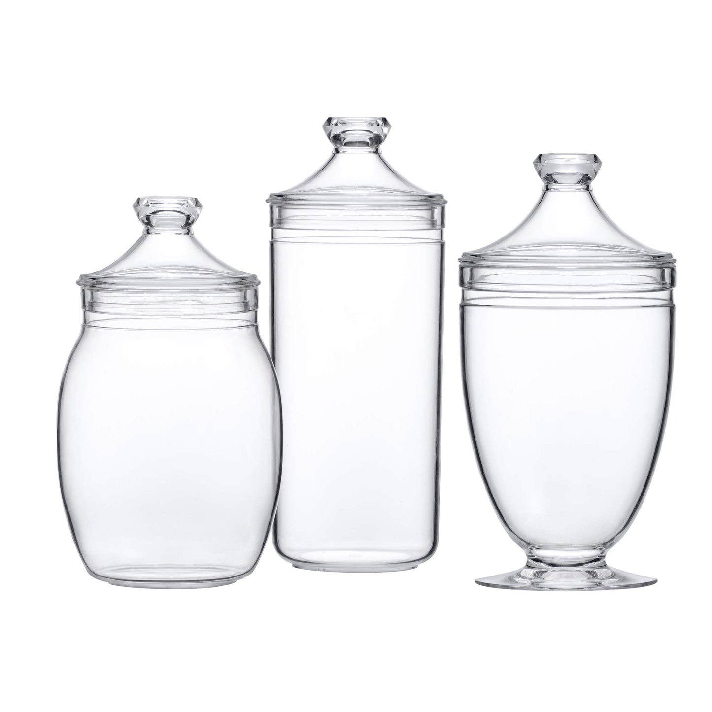 Clear Amazing Candy/Food Jars (3-Piece Set)