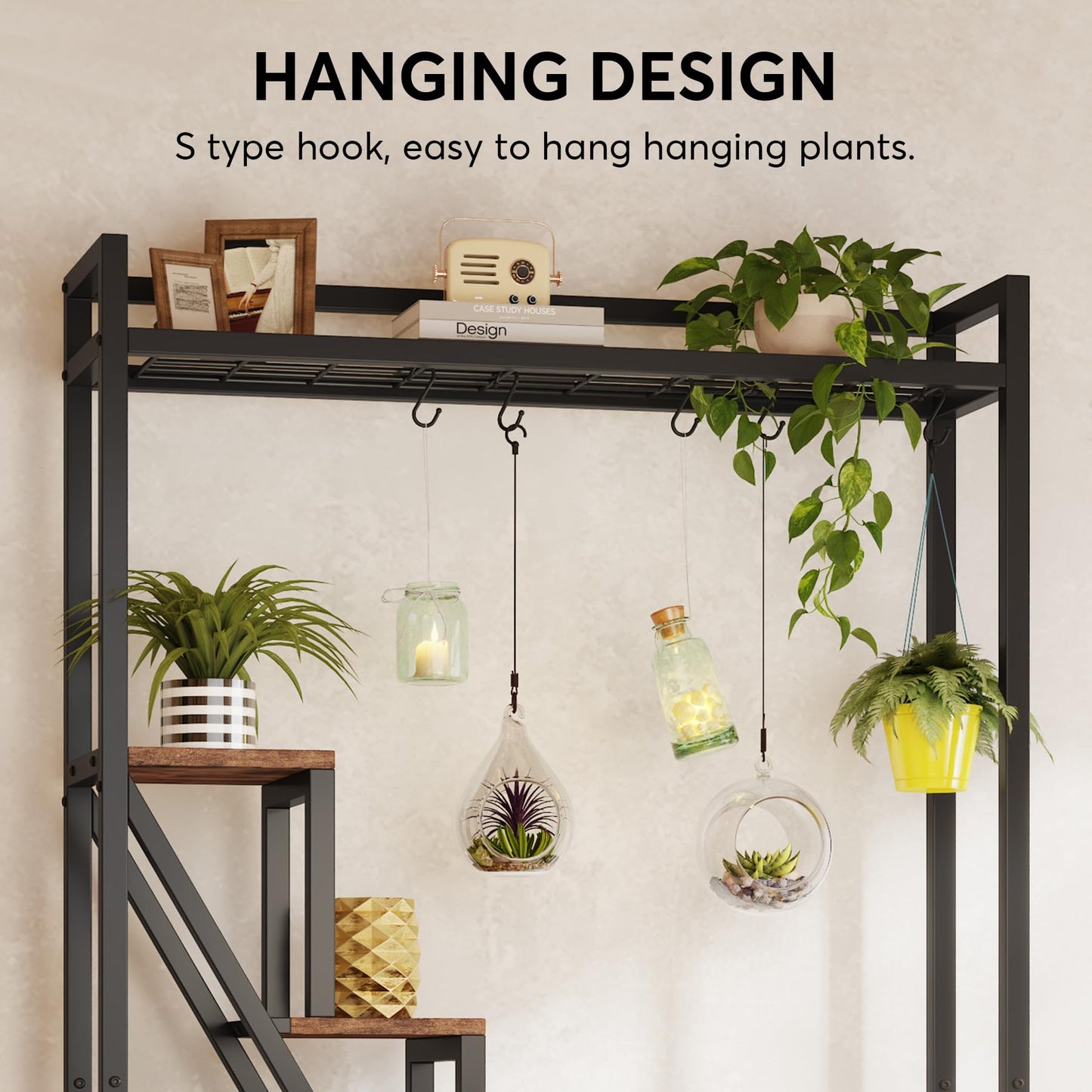 7-Tier Large Plant Rack for Indoor, Garden, Balcony, Living Room