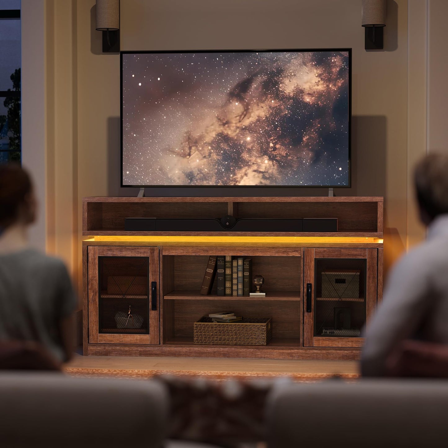 Rustic Brown TV Stand