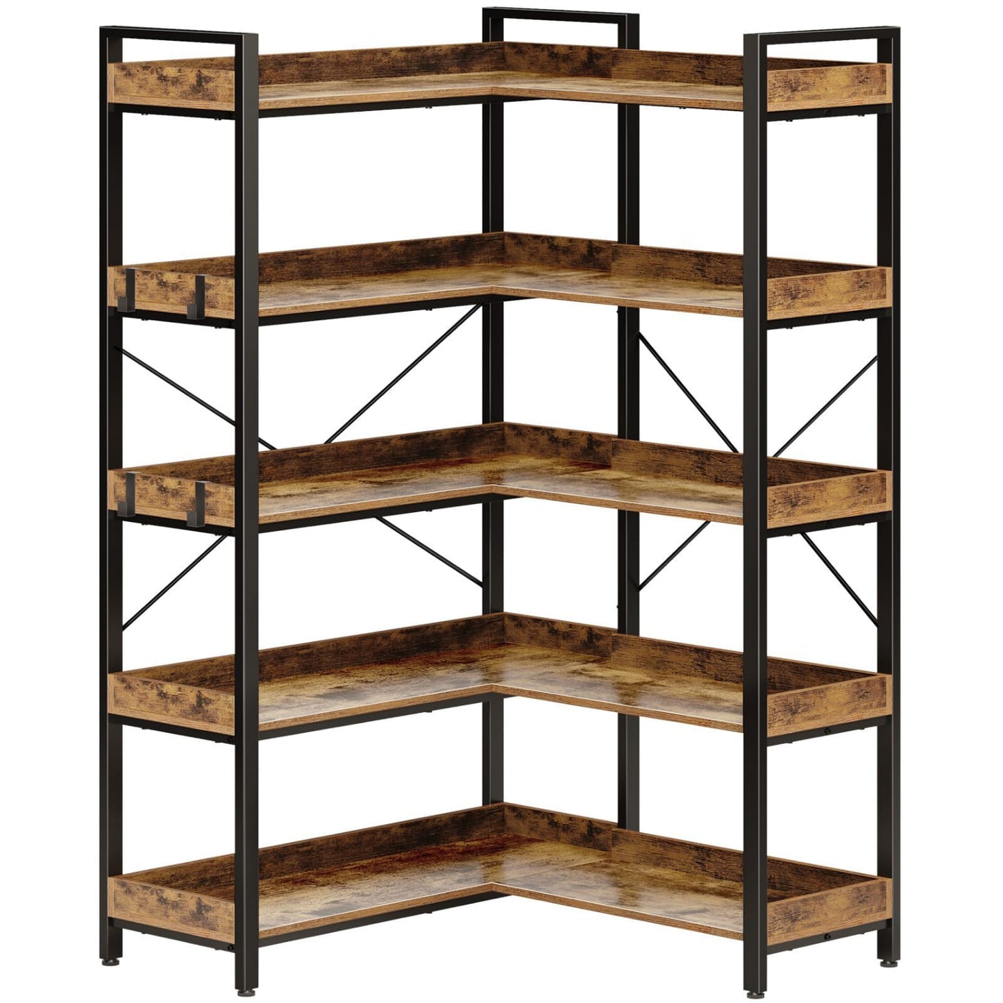 Rustic Brown Bookshelf