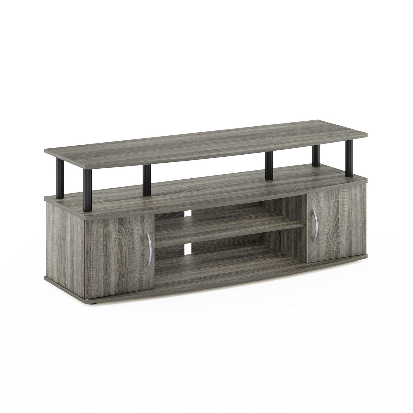 French Grey/Black - 55 Inch TV Stand