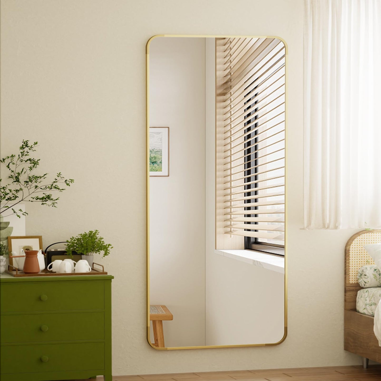 Gold Full Length Mirror for living Room and Bedroom