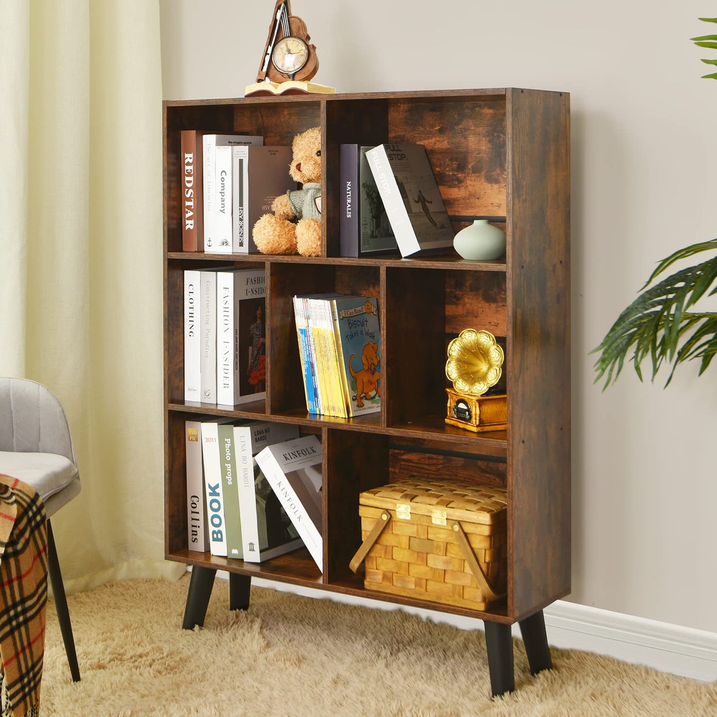 Retro Brown Bookshelf